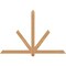 Ekena Millwork Kennewick Timber Gable Bracket, Western Red Cedar, 72"W x 48"H x 3 1/2"D x 3 1/2"F, 16/12 Pitch GBW072X48X0404KEN00SWR - alternate 1